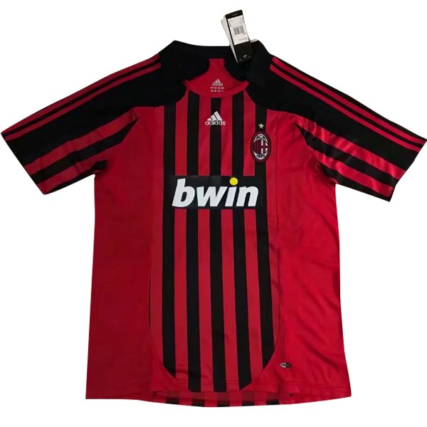 Camiseta Milan Primera equipación Retro 2007/08 Rojo